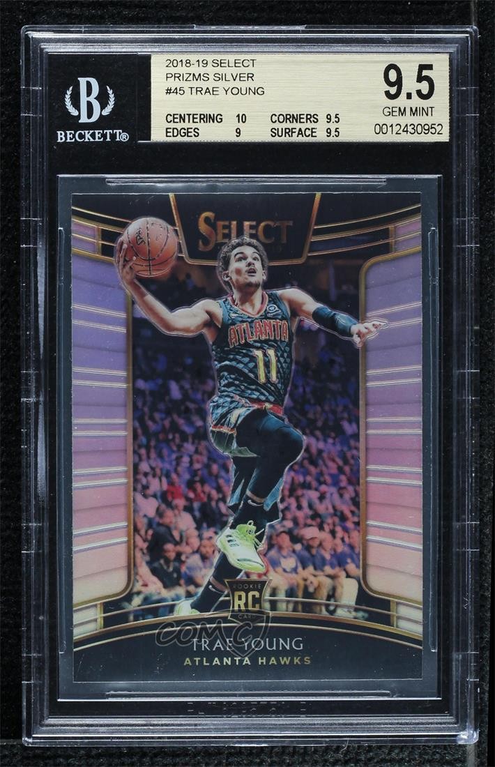 2018-19 Panini Select Concourse Silver Prizm Trae Young #45 BGS 9.5 GEM MINT hs9