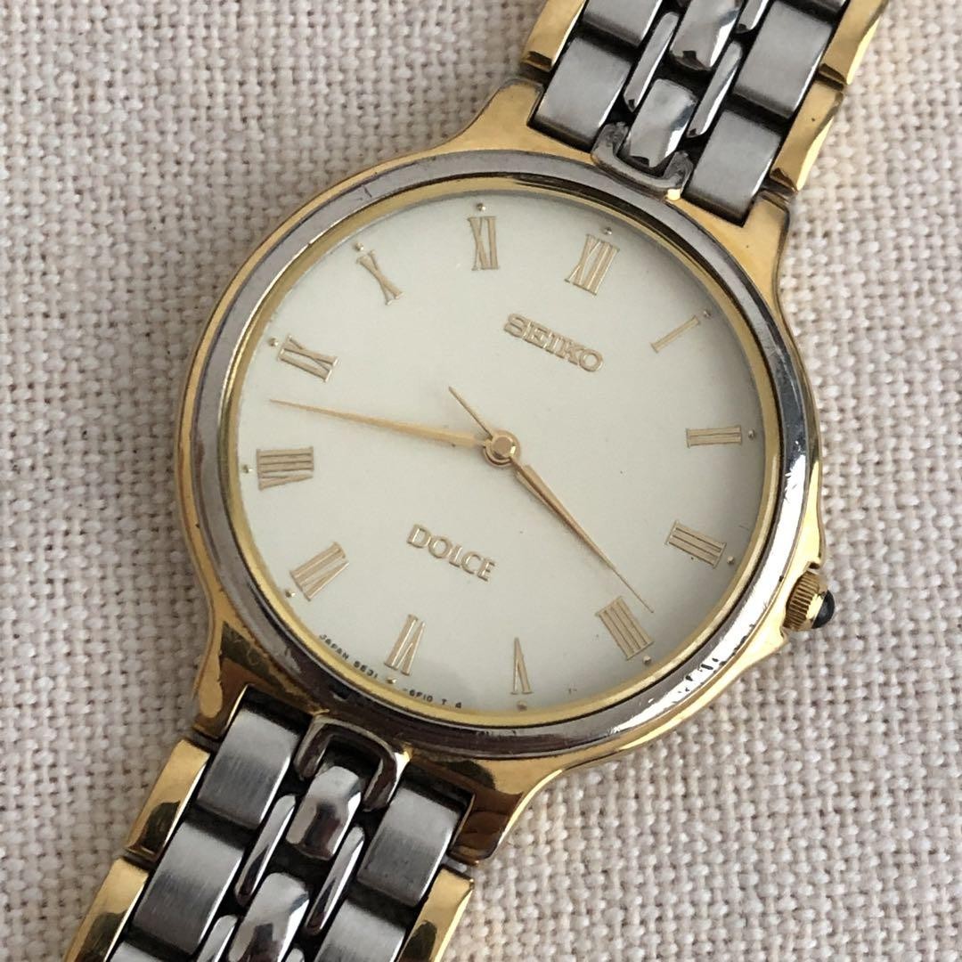 Seiko Dolce Men’s 32mm Quartz Watch Black Dial 18cm Band Pre-Owned