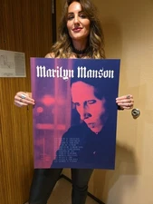 Marilyn Manson 2025 Tour Poster STL 9/22 SOLD OUT Official Merch