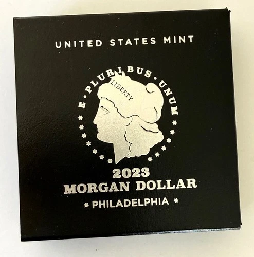 2023 P Morgan Silver Dollar Uncirculated w/ COA   OGP .999 Silver  23XE PHILA.