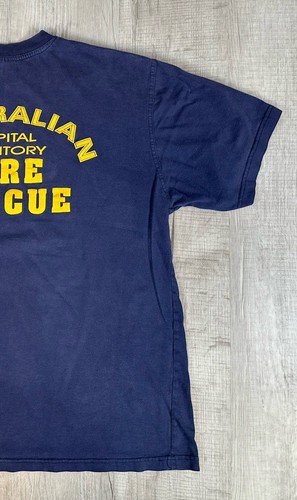 Australian Capital Territory Fire Rescue VTG Fire Fighters Shirt Adult Mens XL - Picture 10 of 19