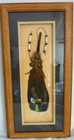 ANNE MCNEEL SIGNED 90"S VINTAGE FEATHER ART PAINTED EAGLE ON FEATHER 11 X 22 X 2 — photo 1