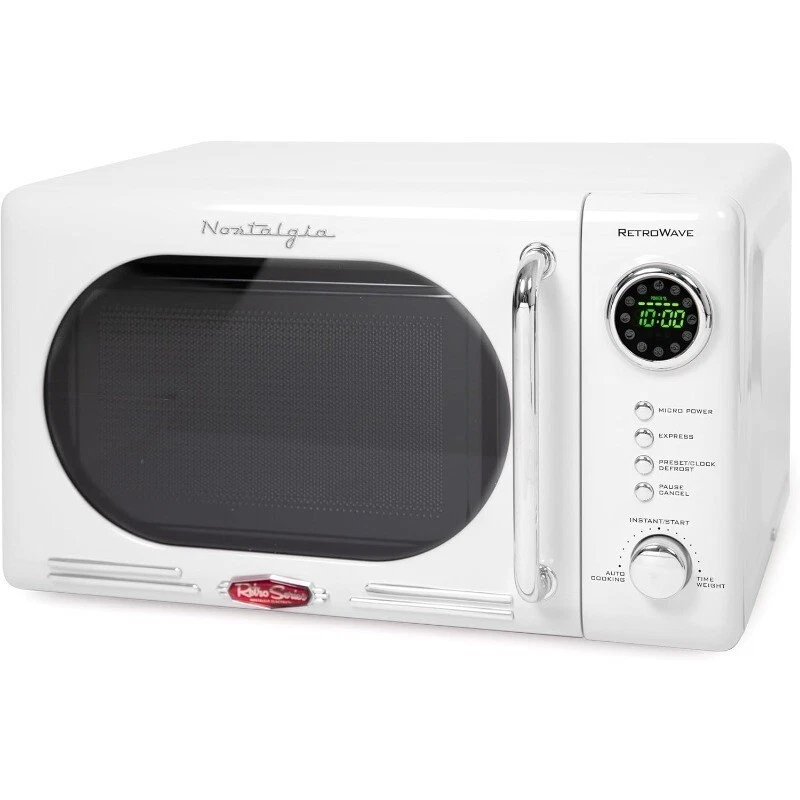 0.7 Cu. Ft. Retro Compact Countertop Microwave Oven LED Digital Display 700W