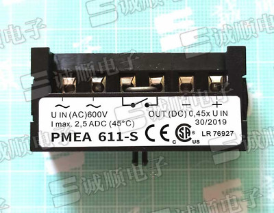 1pcs PMEA 611-S UIN AC 600V OUT DC 0.45 I Max 2.5 ADC LR 76927 Brake Rectifier