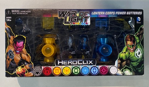 DC Heroclix War of Light Green Lantern Corps Power Batteries Yellow & Blue BNIB