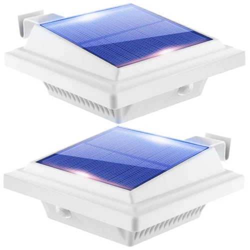 2 Pack Solar Gutter Lights 40LEDs Warm White Street light waterproof garden lamp - Picture 3 of 12