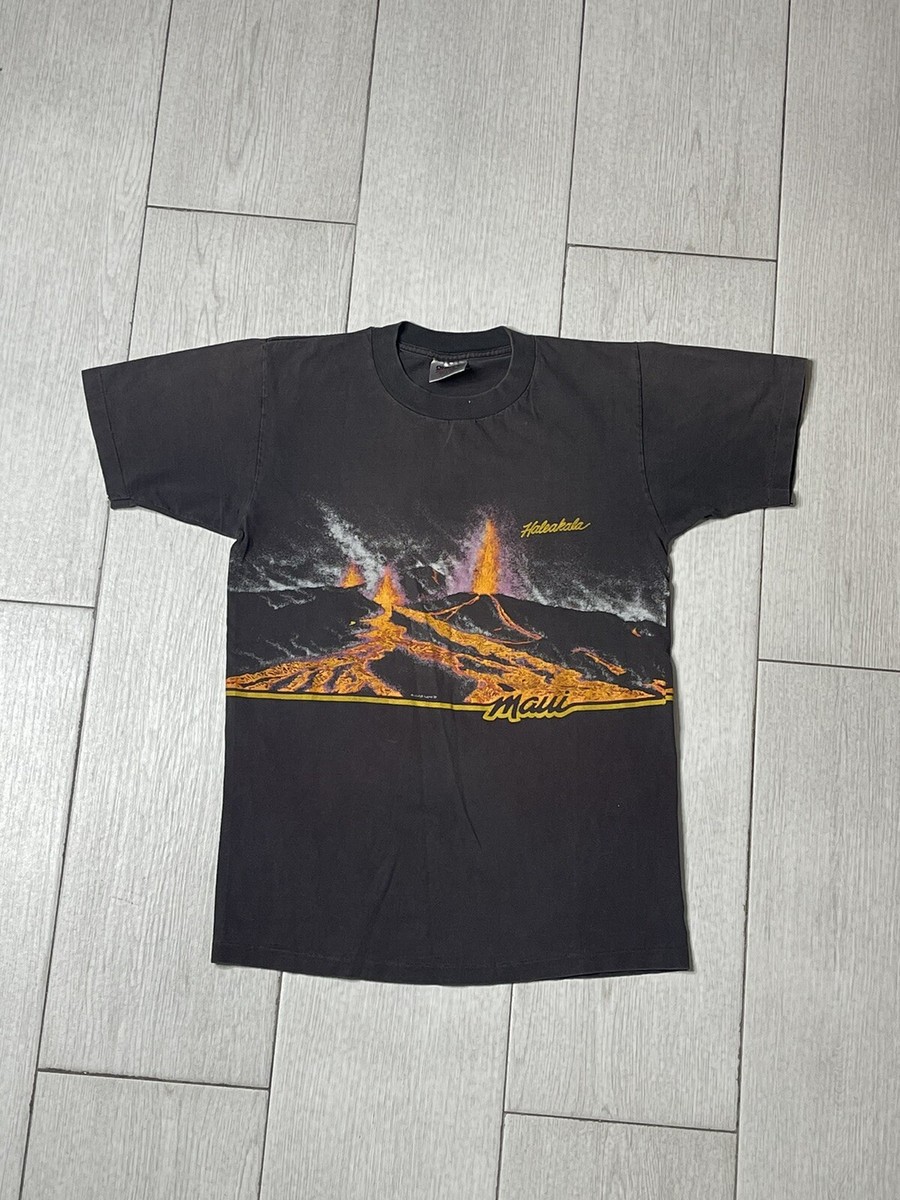 Vintage 1987 HAWAII Volcano AOP Nature Tee T-Shirt Medium USA Made Vintage 1987 HAWAII Volcano AOP Nature Tee T-Shirt Medium USA Made