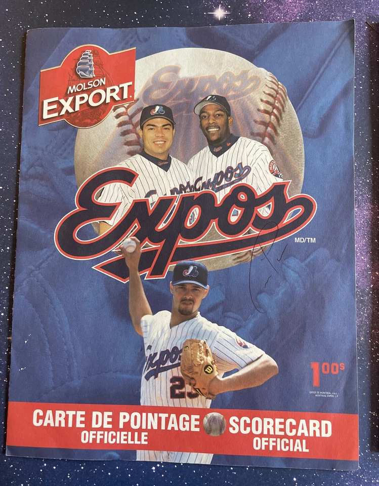 Vtg Montreal Expos Magazine, Scorecard & Auto Lot Tony Armas Jr. & Carl Pavano - Image 3 of 4