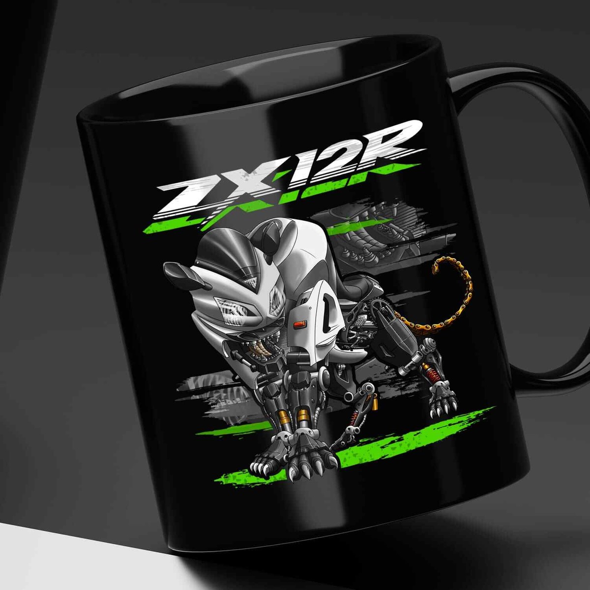 Kawasaki ZX12R Motorcycle Coffee Mug 11OZ, Bikers Gift | eBay