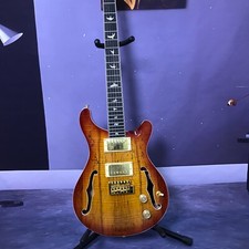 Factory customization electric guitar hollow body Decayed wood veneer in stock