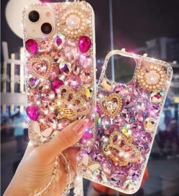 For iPhone 17 Pro Max 16 15 14 13 12 Case Bling Diamond Rhinestone