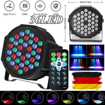 LED Par Strahler 36 LED Bühnenlicht Disco Show Partylicht RGB DMX für Stage DJ