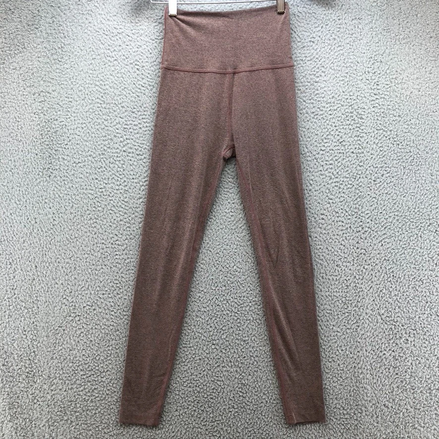 beyond-yoga heathered rose activewear ankle leggings