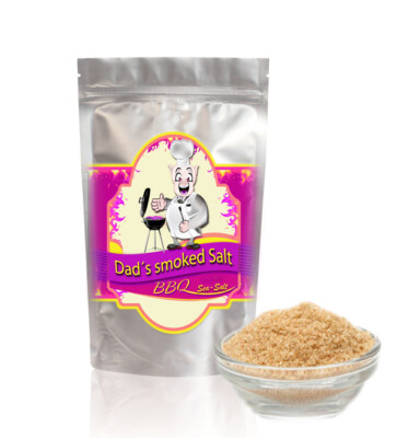 Smoked Sea Salt ''Hickory'' - Rauchsalz fein 500g - in wiederverschl. Beutel - von