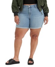 Levi's Mid Length Women's Shorts Plus Size , Blue, sz 22W