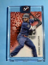 RARE 2022 Topps Pristine CEDRIC MULLINS 1/5 RED ENCASED REFRACTOR ORIOLES 287