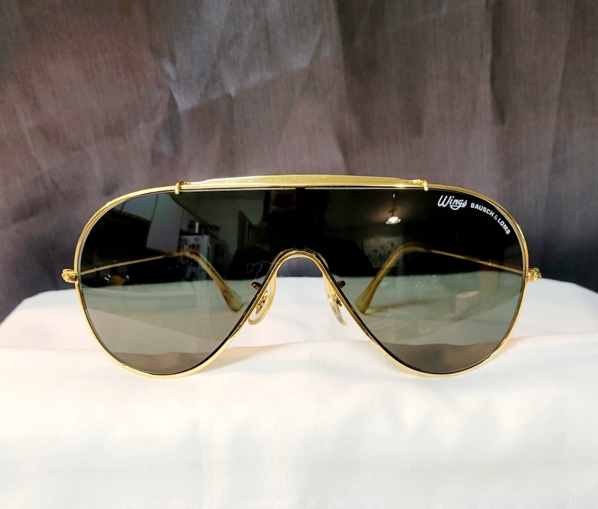 レイバン　wings Vintage B&L Ray Ban 'Wings' Gold Frame w/ G-15 Uni-Lens
