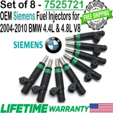Genuine Siemens 8Pcs Fuel Injectors for 2006, 07, 08, 09, 2010 BMW 550i 4.8L V8
