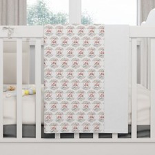 Baby Blanket with Birds and Butterflies Design