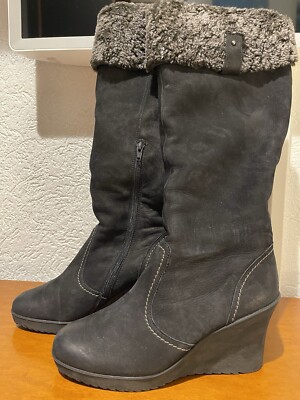 Paul Green Gr.38 Uk.5 1/2 Damen Stiefel Stiefelette Boots Echt Leder Warm