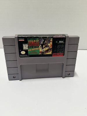 Jungle Strike SNES Video Game Authentic Super Nintendo Cartridge Only - Tested!