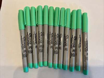 Ultra Fine Sharpie Pastel Green   (12)