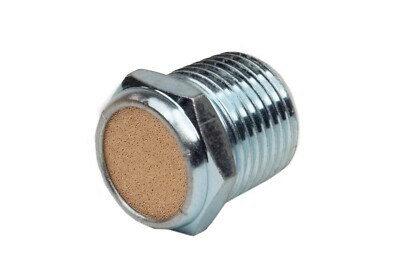 Nickel Plated Iron Breather Vent 1/8 NPT 40 Micron BVS-18