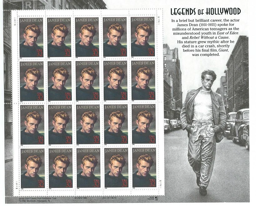 James Dean Stamp Sheet for sale | eBay