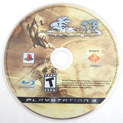 Genji : Days Of The Blade (Sony PS3 PlayStation 3) Disc Only Video Game