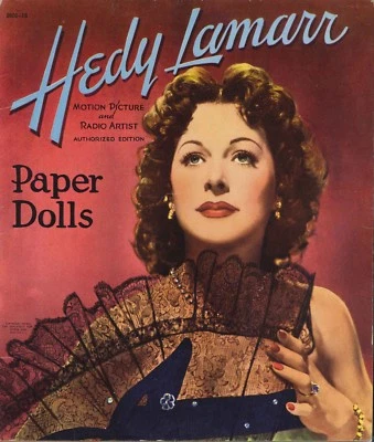 VINTAGE UNCUT 1941 HEDY LAMARR PAPER DOLLS ~HD LASER REPRODUCTION~LO PR~HI Q
