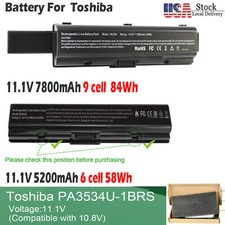 6/9Cell PA3534U-1BRS Battery For Toshiba Satellite A215 A205 A305 A505 L305 L505