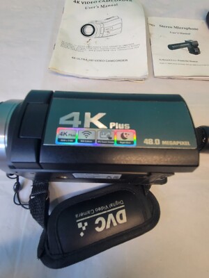 HDV-244K 48MP 4K WIFI DVC Digital Camera Camcorder w/ Microphone