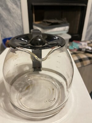 Coffee 12 Cup Carafe Glass Replacement Decanter Pot Black Handle  G 17