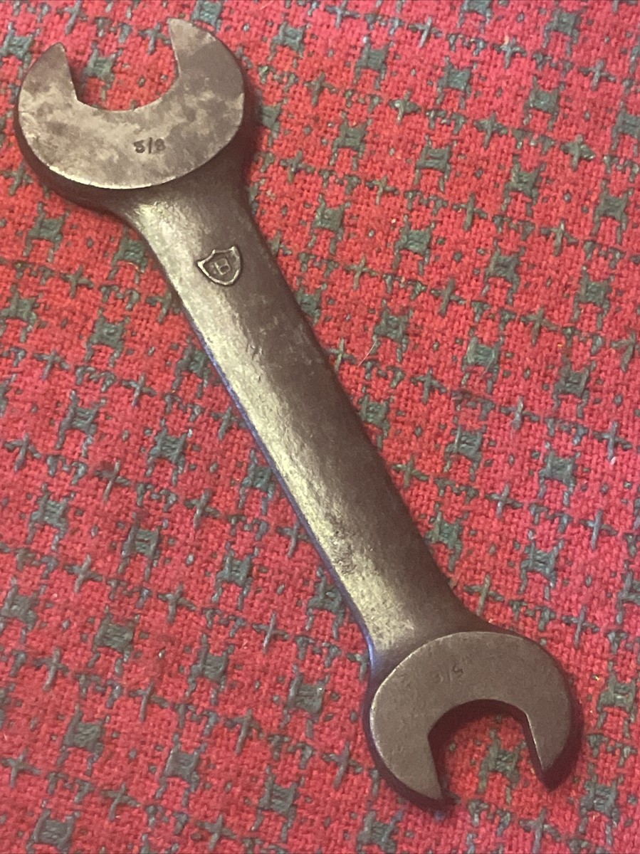 Vintage Bonney Tools 5/16&quot; x 3/8&quot; Wrench B Shield Nice USA 🇺🇸 | eBay