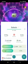 Pokemon Shiny Solosis - TRA'DE 20k Or 1 Mill Dust GO - Read Description