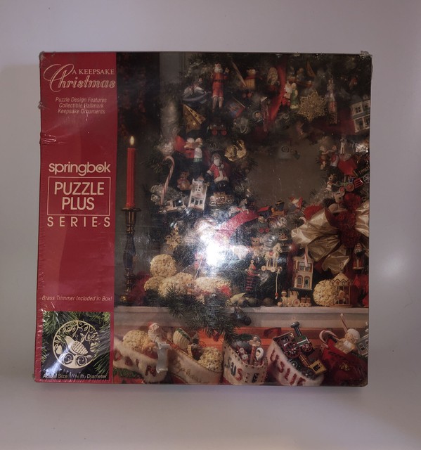 Vintage 80s Springbok Hallmark Keepsake Christmas Puzzle Plus Series