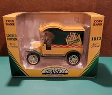 CRAYOLA DELIVERY CAR COIN BANK LIMITED EDITION 2 IN A SERIES 1912 FORD