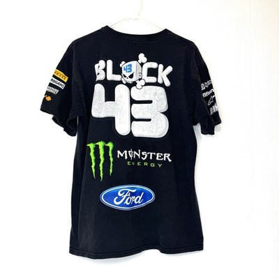 Vintage Hoonigan #43 Ken Block Ford Monster Energy DC Racing T Shirt Large