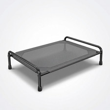 Elevated Dog Bed Metal Frame Breathable Design Large Dogs 44.5x31x9.25
