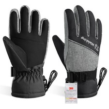 Kids Winter Snow Ski Gloves-3M Thinsulate Waterproof Cold Weather Youth Glove...