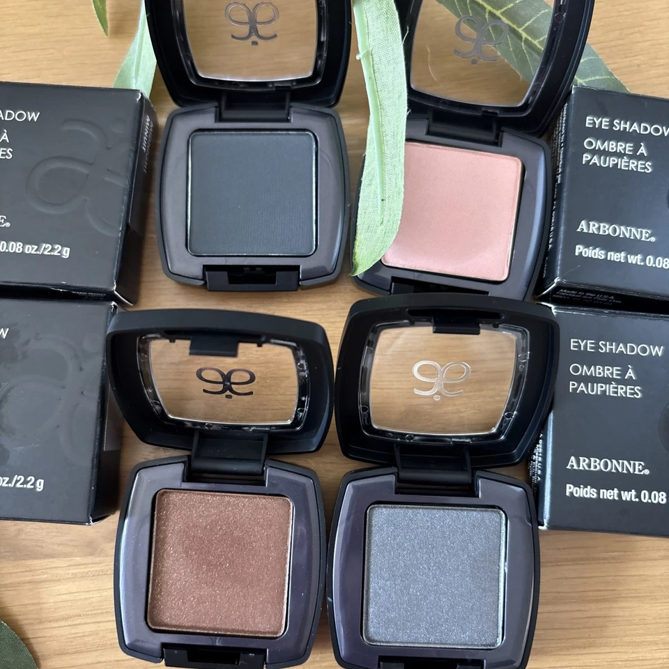 RARE LOT OF 4 🌸 Arbonne Eye Shadow Midnight Chocolate Petal Titanium New .08 oz - Image 2 of 3