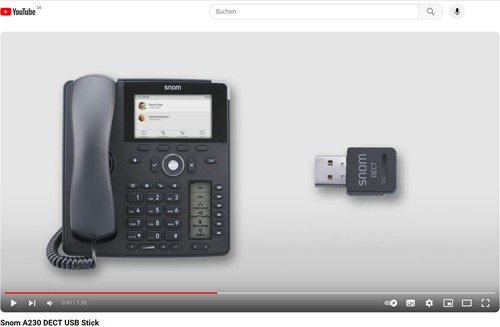 Snom A230 DECT USB Stick für A170 DECT Headset oder C52-SP DECT Konferenztelefon - 第 4/6 張圖片