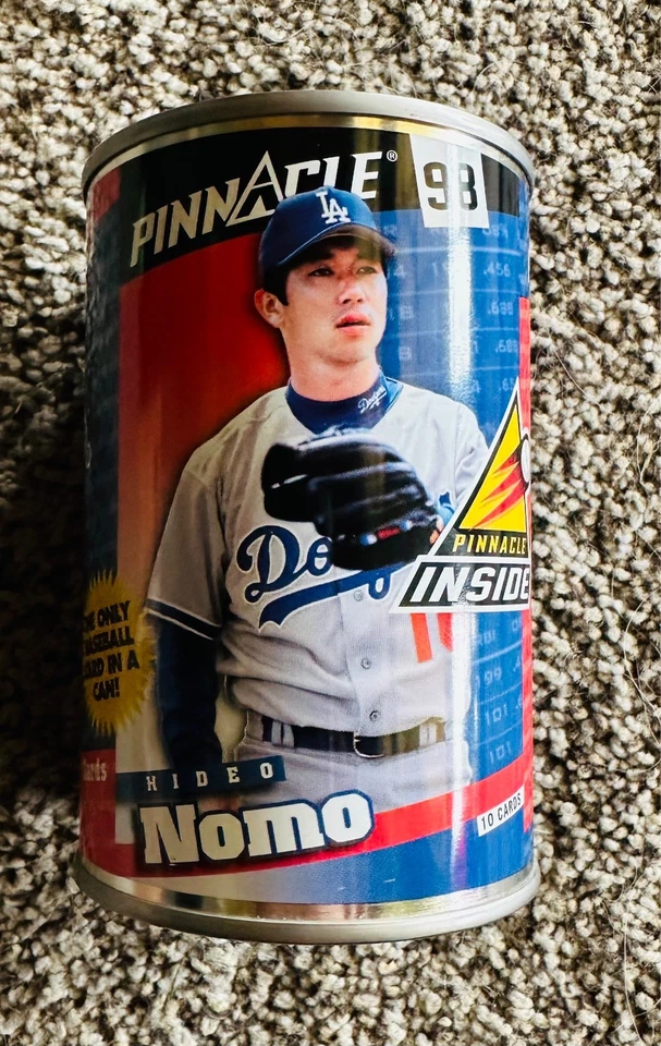 Los Angeles Dodgers 1998 Hideo Nomo Pinnacle Card In A Can Brand New Sealed Can - Image 4 of 4