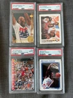 Upper Deck Skybox Hoops Michael Jordan 4 card Lot PSA 8 PSA 7