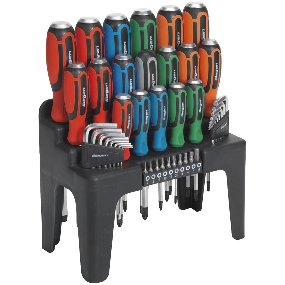 Sealey S01106 44 Piece Hammer-Thru Screwdriver, Hex Key & Bit Set - Image 3