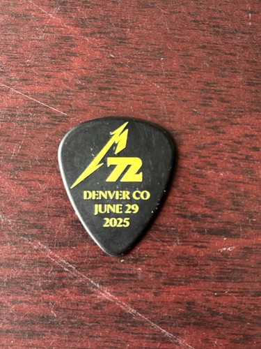 MetallicA Denver Broncos Tour Guitar Pick June 29th 2025 M72