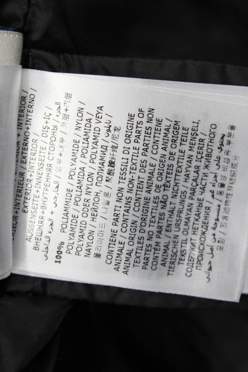 Moncler Womens Puffer Quilted Jacket Black High Neck Zip Long Sleeve Size 1 thumbnail 18