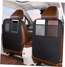 2 Pack Leather Car Seat Protector - Thick Back Seat Cover for 2 Pack 23x17in