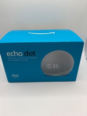 Echo Dot 4 mit UHR weiss NEU OVP