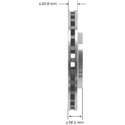 Hierro rotor de freno de disco Bendix PRT1379, 10,25 pulgadas de diámetro, 0,945 pulgadas Foto 4 de 4